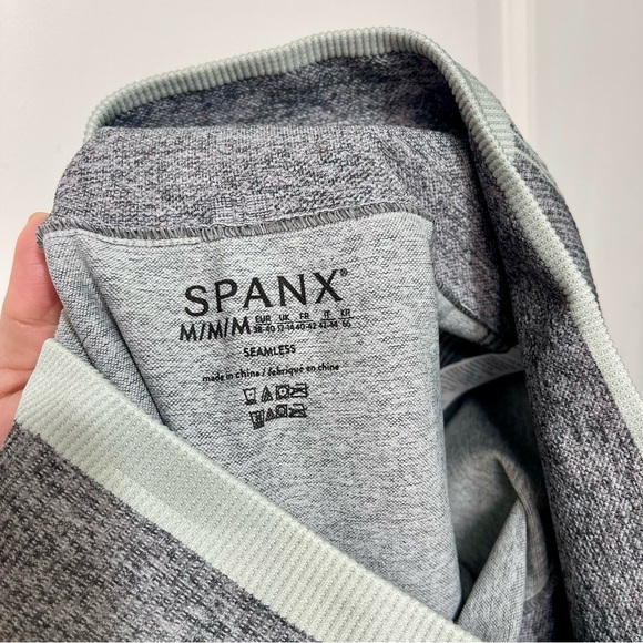 Spanx Women's Seamless Sculpt Leggings in Spacedye Cloudy Gray Size M - Picture 11 of 11
